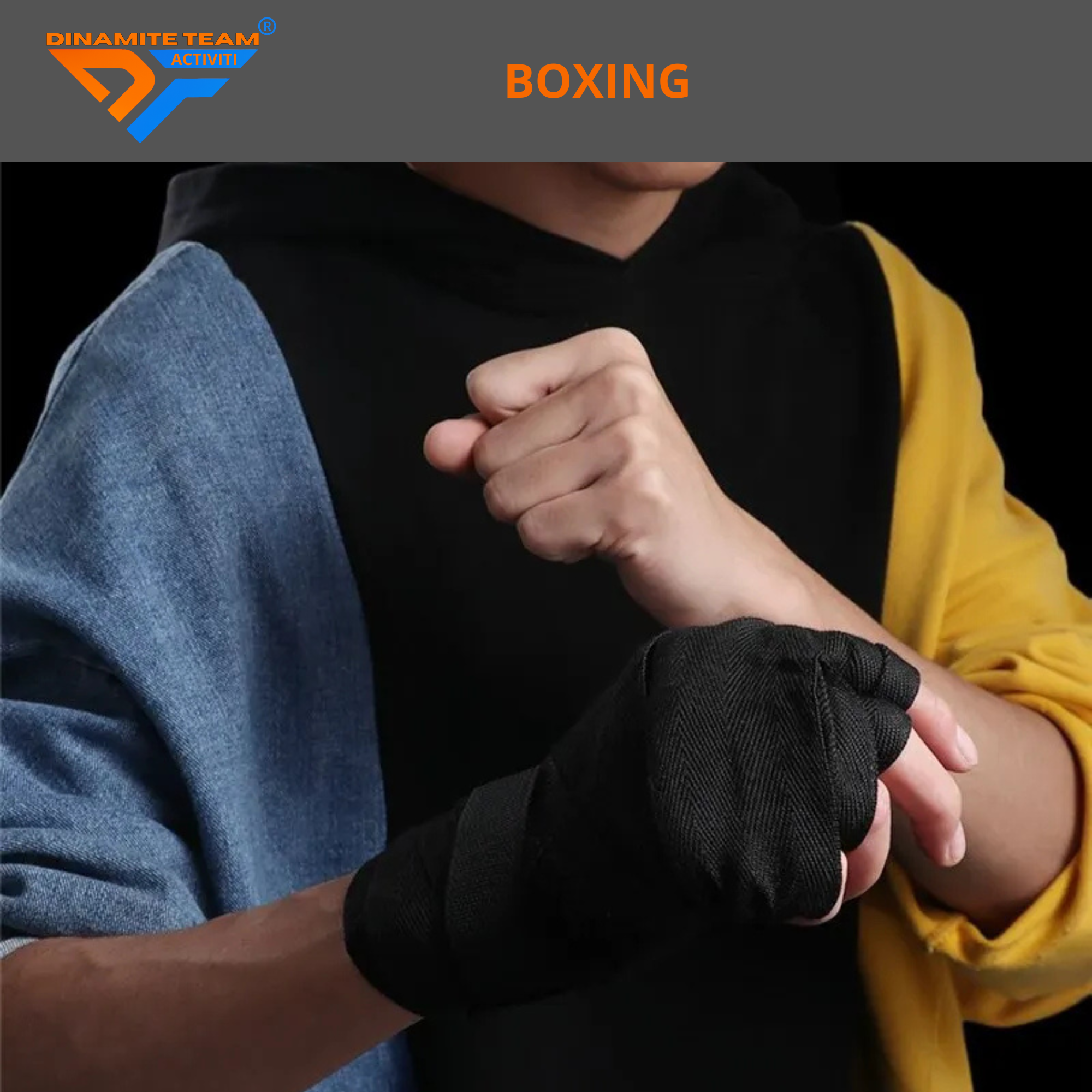 Par de Vendas de Boxeo de Algodón (2.5m)