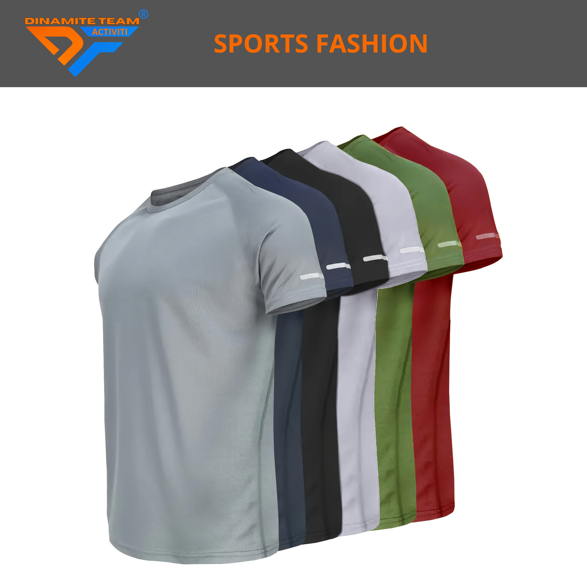 Pack 6 Camisetas Deportivas Hombre