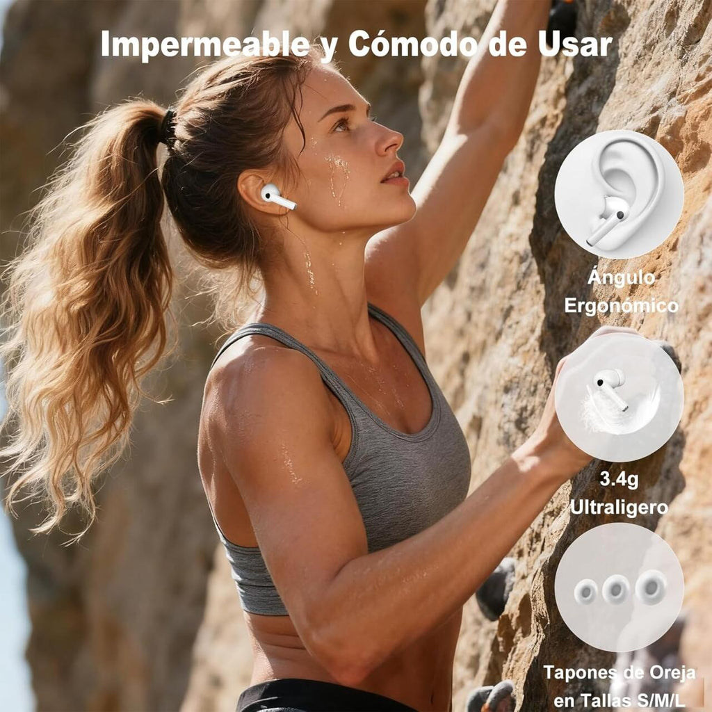 Auriculares Bluetooth 5,4 con Pantalla Táctil