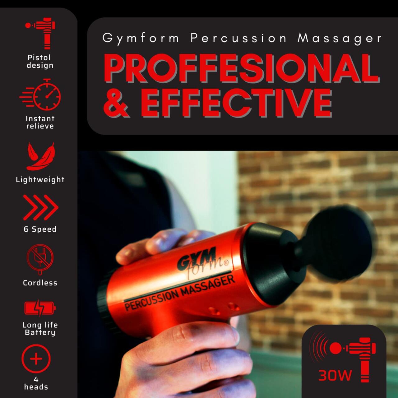 Pistola de masaje profesional